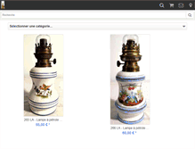 Tablet Screenshot of lampe-a-petrole.com